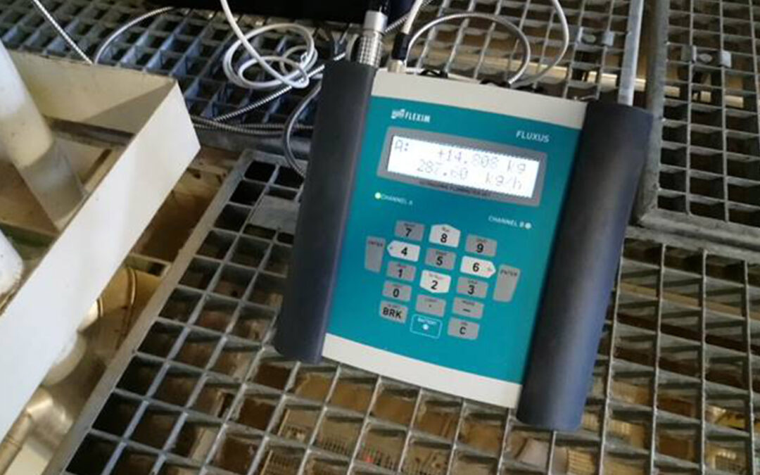 Gőz áramlásmérés FLEXIM Ultrahangos „Clamp-on” áramlásmérővel!